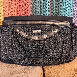 Handbag Miche Bag Clutch Black Rouched Classic